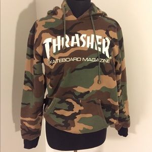 Thrasher camo pull over